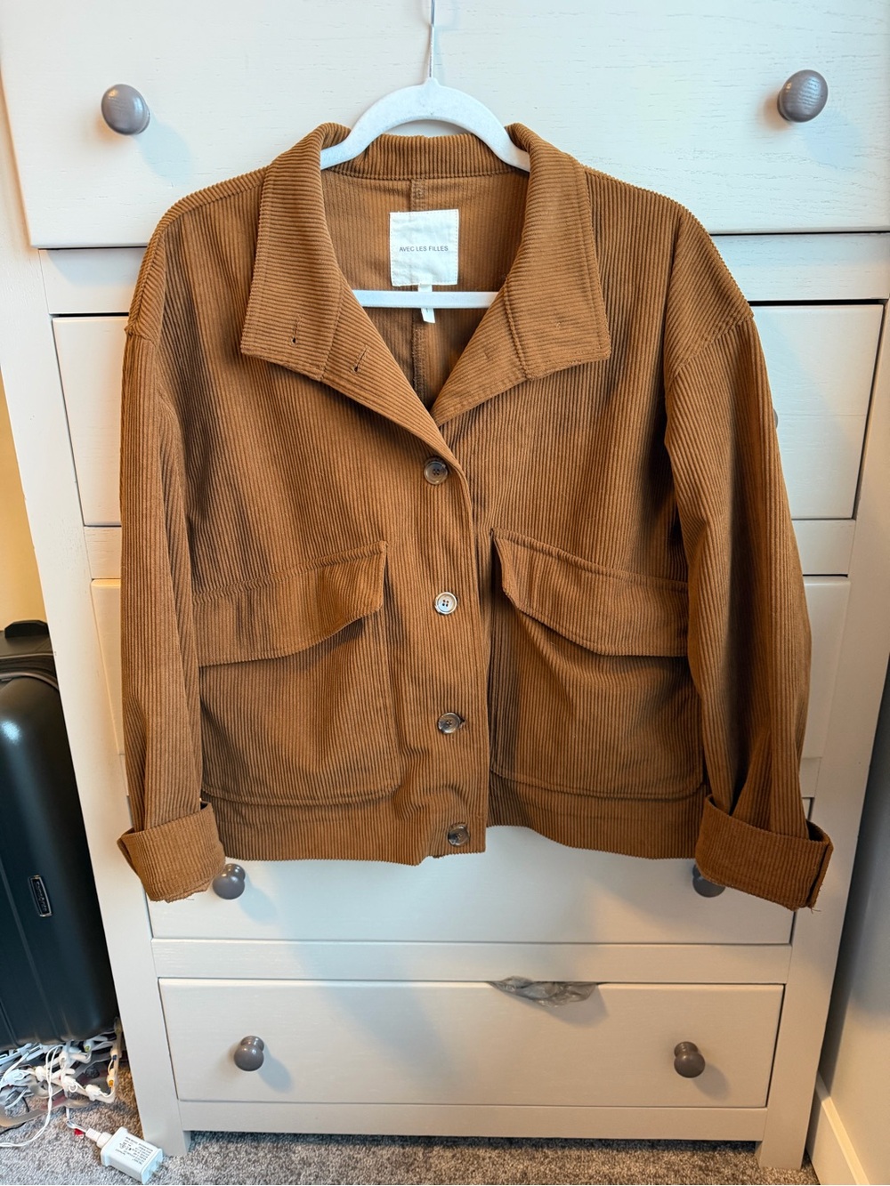 Avec les Filles Corduroy Jacket - Brown